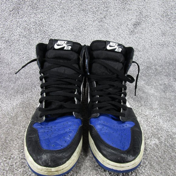 Jordan 1 Retro High Royal Toe Mens Size 14 Blue Black 555088-041 *Beaters main image 8